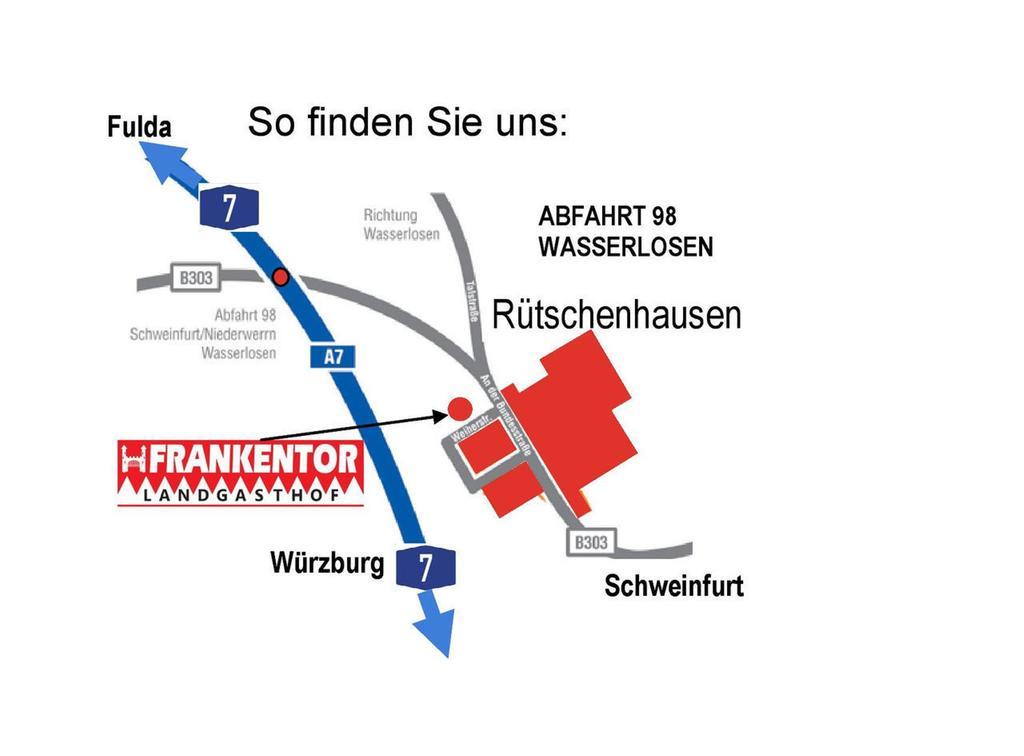 Landgasthof Frankentor Wasserlosen Экстерьер фото